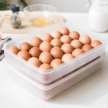 Kuhinja Jajce Škatla Za Shranjevanje Organizator Hladilnik Za Shranjevanje Jajce 24 Jajca Ohraniti Sveže Prah Dokaz Posodi Jajce Imetnik Police Polica