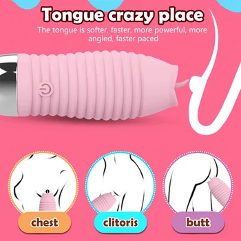 Lizanje vibrator ustni jezikom klitoris muco sex igrače za ženske sesanje nastavek prsi bedak stimulator vibrating Erotično sex shop