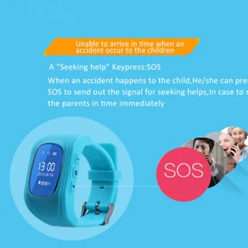 Otroci otroški Fantje Dekleta Anti-Izgubil Pametno Gledati GPS Lociranju Tracker SOS Klic ročno uro