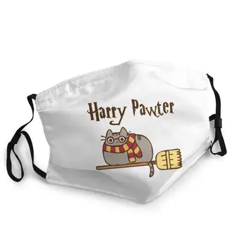 Harry Pawter - Pusheen Ljubezen-Potter stroj za večkratno uporabo masko za odrasle masko stroj usta masko bombažno krpo maske