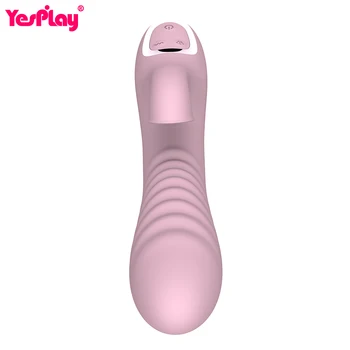 Klitoris Bedak in G spot Vibratorji 12 hitrosti Odlično Vibratorji za ženske Silikonske Sesanju na Klitoris Erotične igrače za Odrasle