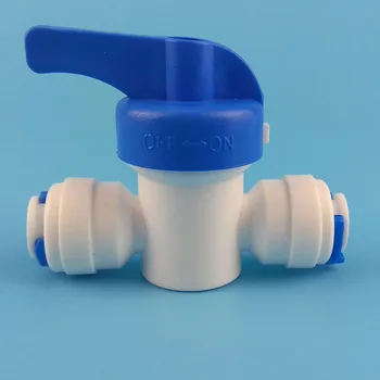 100 KOSOV Vode Priključite 1/4 palca krogelni Ventil Zapreti Quick Connect za Vodo, Povratne Osmoze Sistem Akvarij Osmozo