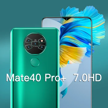 7.0 Palčni Globalni Različici Mate40Pro+ Pametni telefon Prstnih Odklepanje 12GB 512GB Obraz ID Android 10.0 GPS, Wifi 2020 mobilni telefon Slušalka