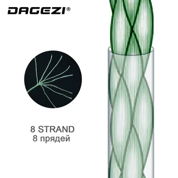 DAGEZI 150 M 8 Pramenov Pleteni laksa Nano-premaz se Multifilamentno PE Vrstica 10-80 KG Ribolov Linije Za Krapa Ribolova