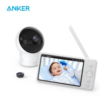 Video Baby Monitor, eufy Varnosti Video Baby Monitor s Kamero in Zvok, 720p HD Ločljivost,110° širokokotni Objektiv Vključeni